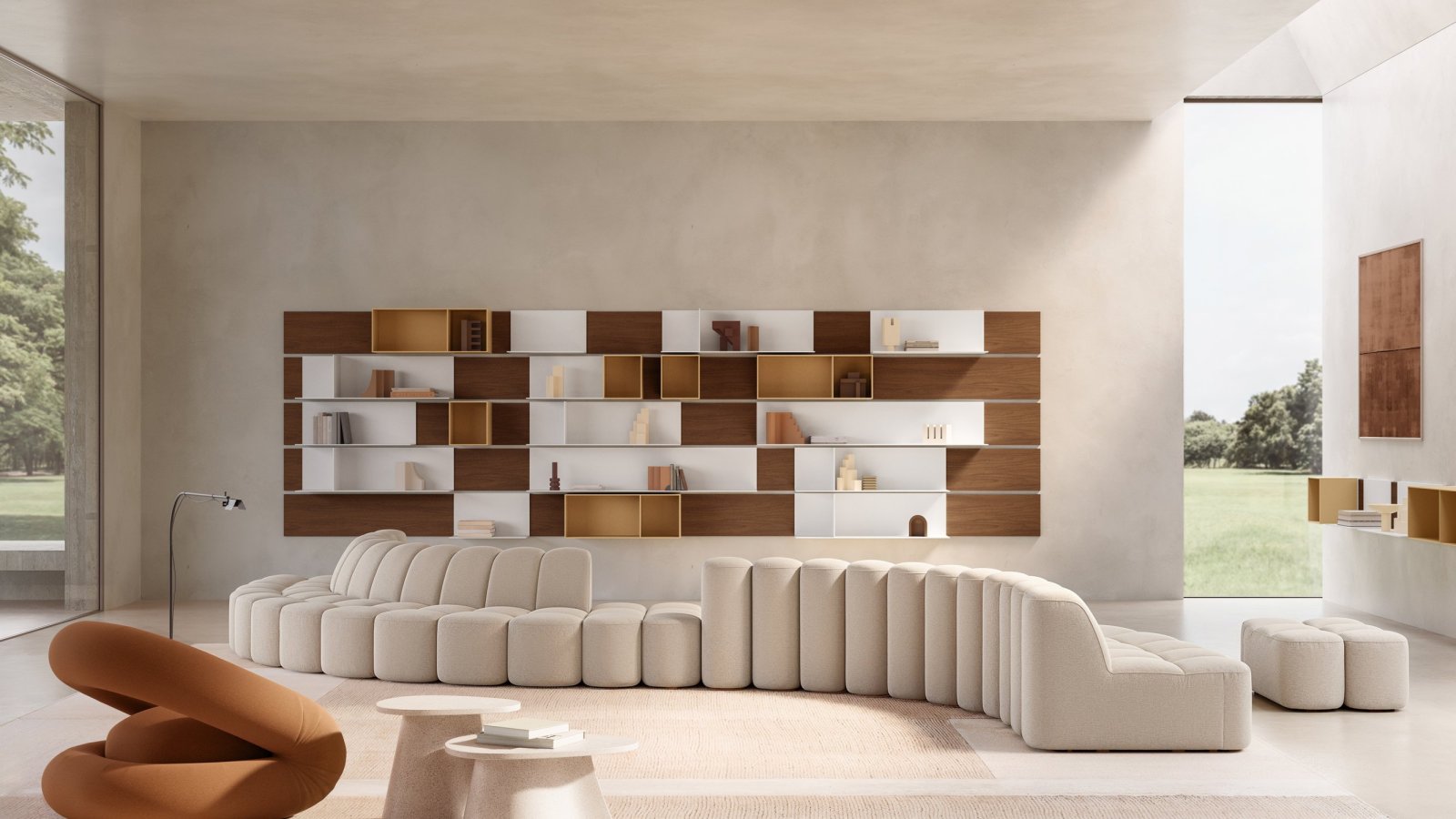 Array-odotustilan sohva mdf italialta vastaanotossa
