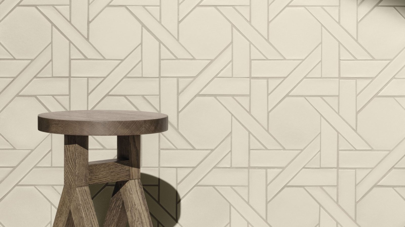 Weaving mosaiikki Mutinalta Ba Leng punontakuviolla valkoisena