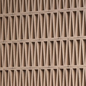 Yksittäinen Celosia-harkko suulakepuristettua terracottaa