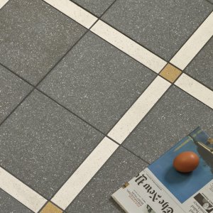 Time-laatta värissä Etna Black, pinta Smooth