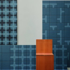 Betty seinae Mutina Night Blue graafisella ruudukolla