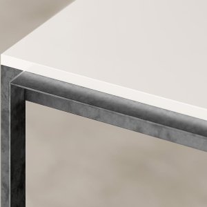 Archiuttin avoin metallinen seinähylly viistolla leikkauksella