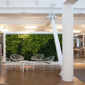 Leaf-tuoli Arperilta etätyöpöydän ääressä