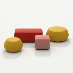Pyöreä Pix rahi 49 cm yhdelle