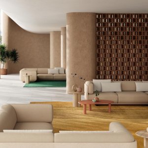 Loungeistuin Shaal yhteisössä työtilassa