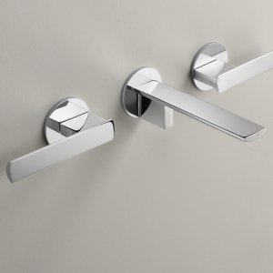 Ayla, Cea Design: kaksiotteinen seinähana kiillotettua ruostumatonta terästä