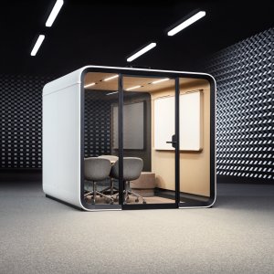 Tussitaulu seinällä Framery Six huoneessa