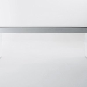 Käsin harjattu musta alumiini Air Desk -pöydässä