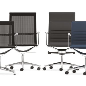 Korkeaselkäinen Una Chair silkinharmaassa kankaassa