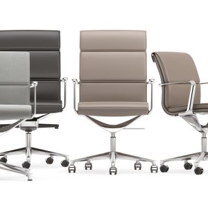Johtajantuolit Una Chair neuvotteluhuoneen pöydän ympärillä