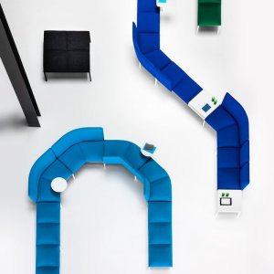 ADD-kahden istuttava sohva hotellin aulassa