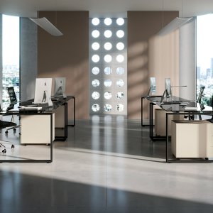 Ääntä vaimentava seinäke Loft-sarjassa