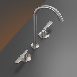 Kaksiotteinen seinähana Lutezia satinoidussa Bronze-pinnassa, Cea Design