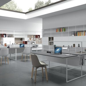 Yhden hengen 20.Venti-pöytä MDF Italialta, matta Fenix-kansi