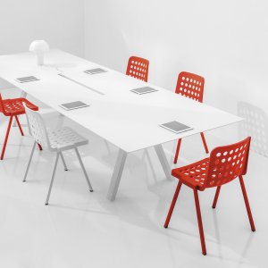 CCO-läpivienti 16×16 cm kannella samaa laminaattia, Arki-Table ARKW5/2