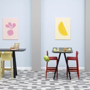 Ulkokäytön Arki-Table jauhemaalauksella ulkotiloihin