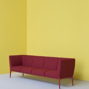 Social Plus neljälle, leveys 2850 mm, kodin olohuoneessa