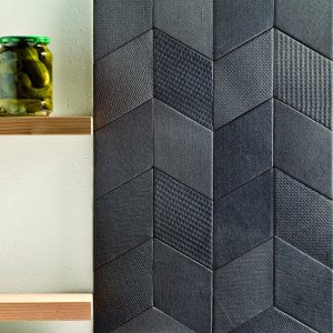 Viisi tekstuuria rinnakkain Tex laatoissa vaerissae Cream