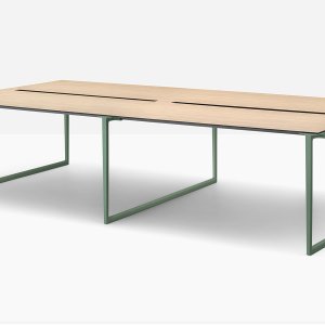 Kokouspöydät Toa 360 × 125 cm mustalla kompaktilaminaatilla