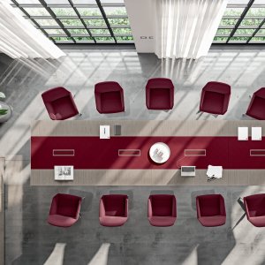 X10-sohvapöytä rengasmaisella teräsjalalla