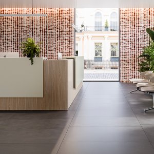 Madallettu esteetön moduuli Quadrifoglion Z2-vastaanottotiskissä