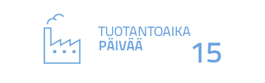 tuotantoaika 15 päivää